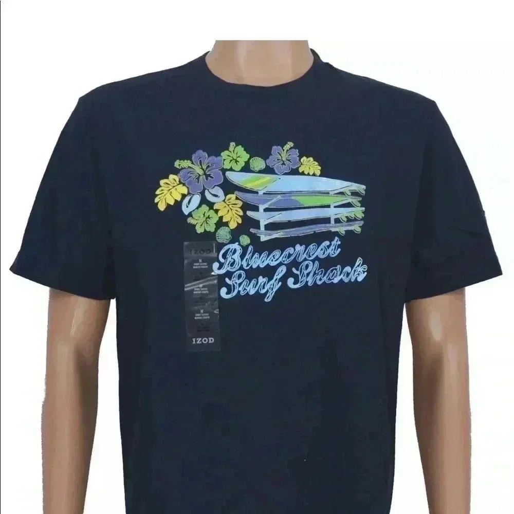 💥🆕IZOD Short Sleeve Surf Graphic Tee L🆕